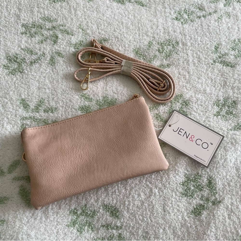 Jen & Co rose gold crossbody bag